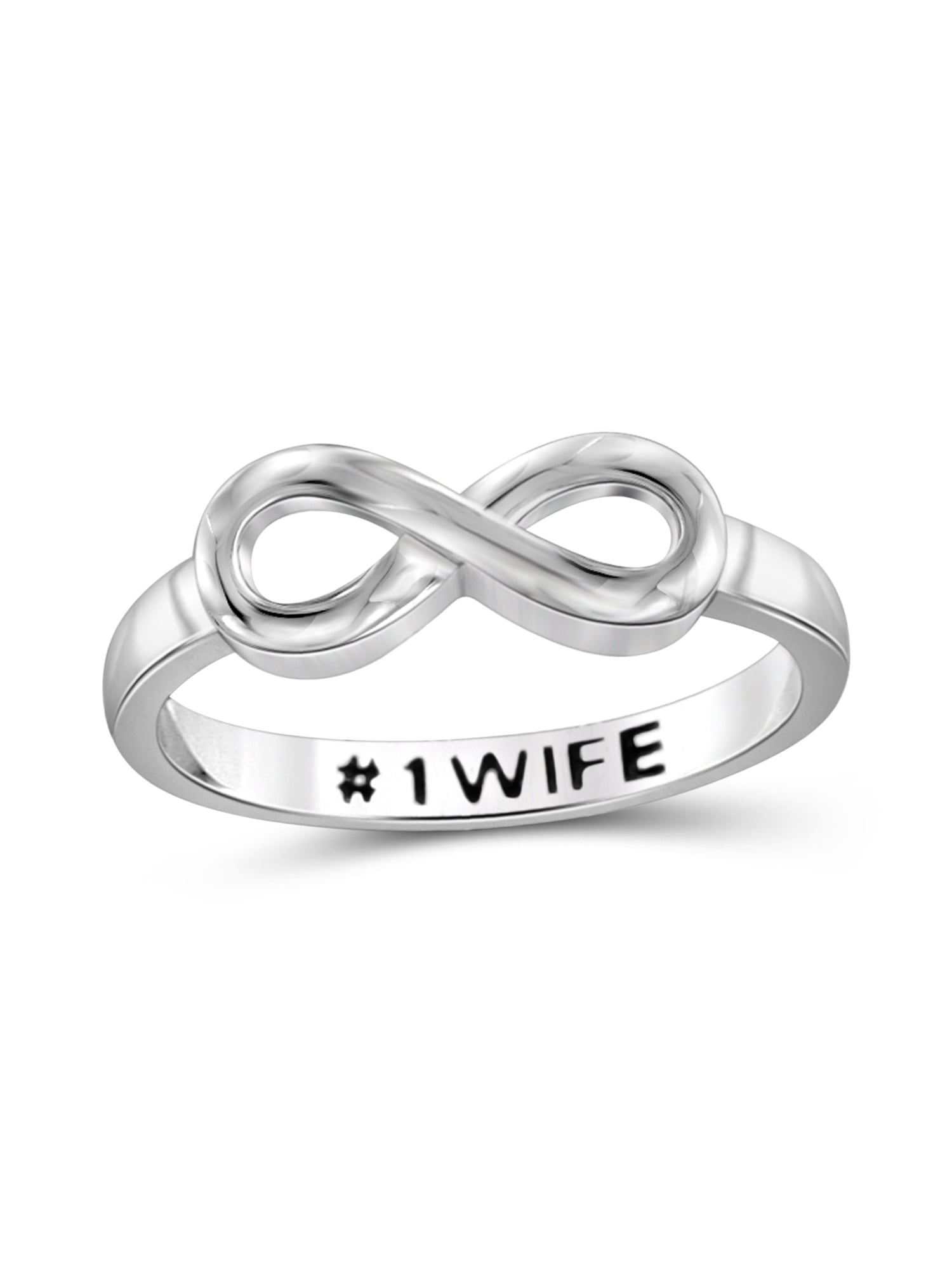 Infinity Heart Promise Rings for Her Sterling Silver Friendship Ring