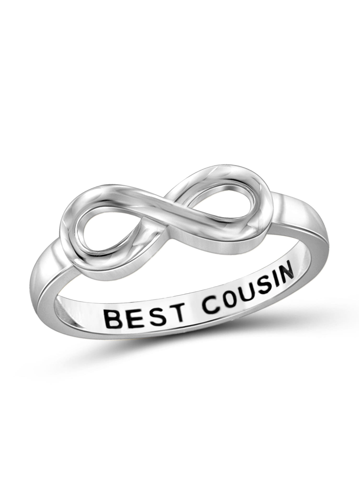 JewelersClub 0.925 Sterling Silver Infinity Friendship Ring for Women | Personalized  Best Niece Eternity Knot Symbol Band - Walmart.com