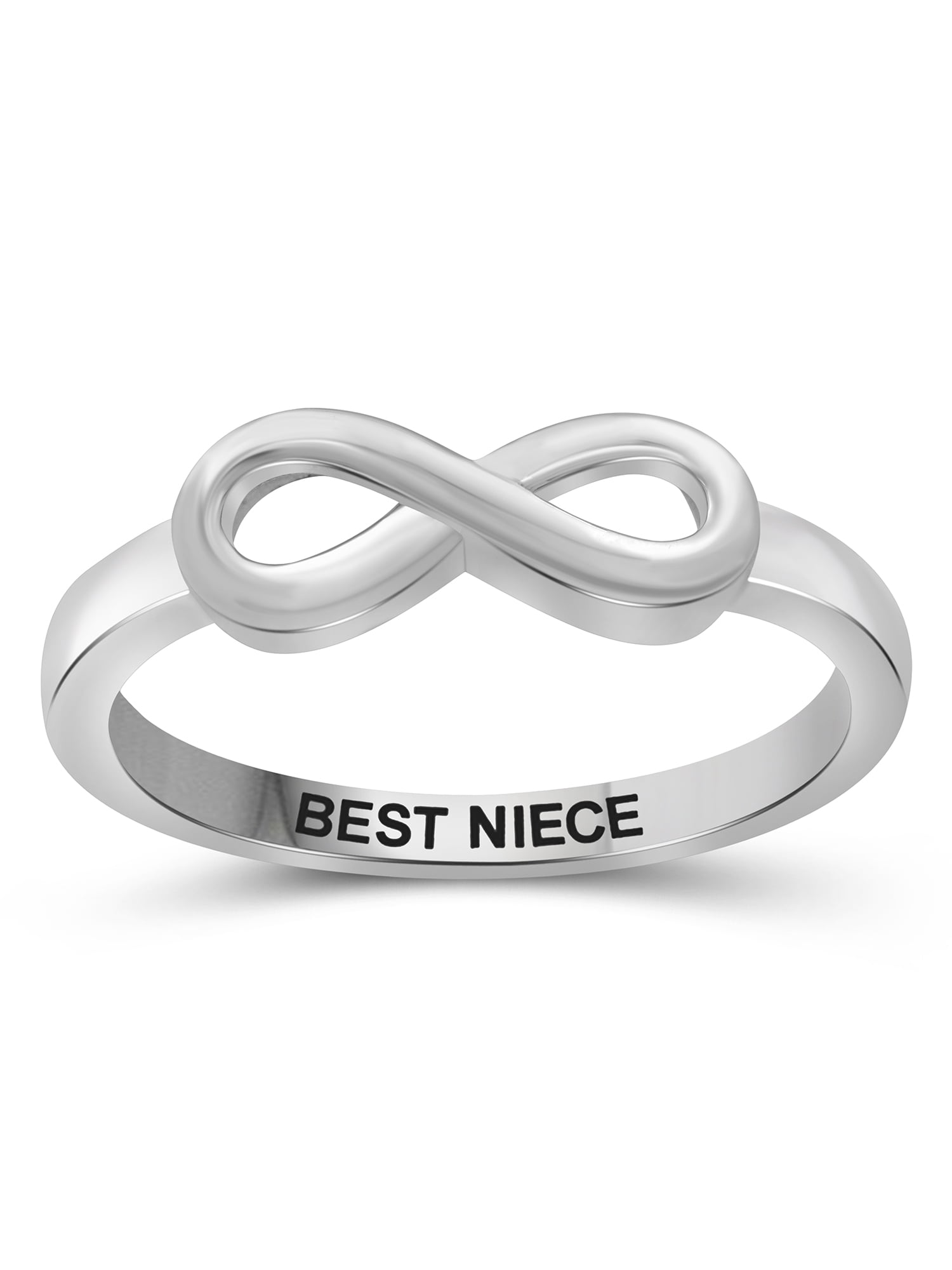 JewelersClub 0.925 Sterling Silver Infinity Friendship Ring for Women