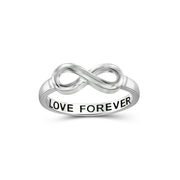 JewelersClub 0.925 Sterling Silver Infinity Friendship Ring for Women | Personalized Love Forever Eternity Knot Symbol Band