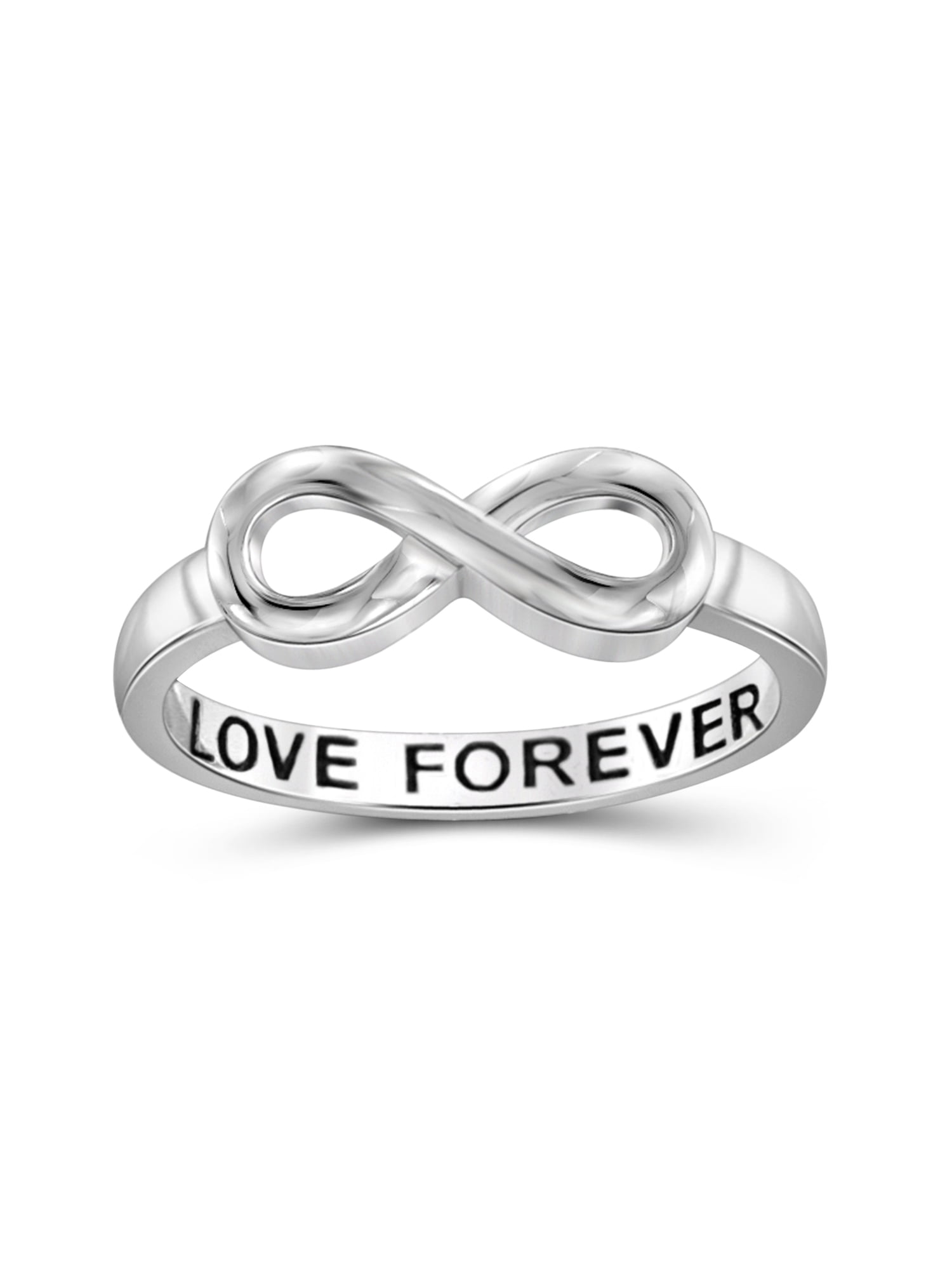 tilgivet Plys dukke radar JewelersClub 0.925 Sterling Silver Infinity Friendship Ring for Women |  Personalized Love Forever Eternity Knot Symbol Band - Walmart.com