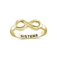 thumbnail image 1 of JewelersClub 0.925 Sterling Silver Infinity Friendship Ring for Women | Personalized Sister Eternity Knot Symbol Band, 1 of 5