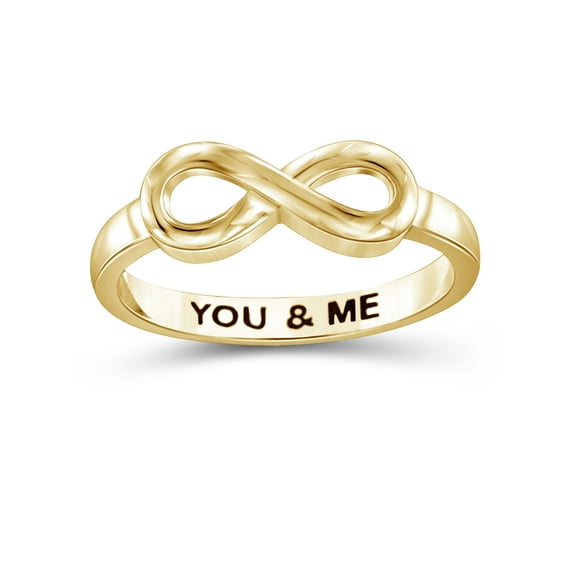 JewelersClub 0.925 Sterling Silver Infinity Friendship Ring for Women | Personalized You & Me Eternity Knot Symbol Band