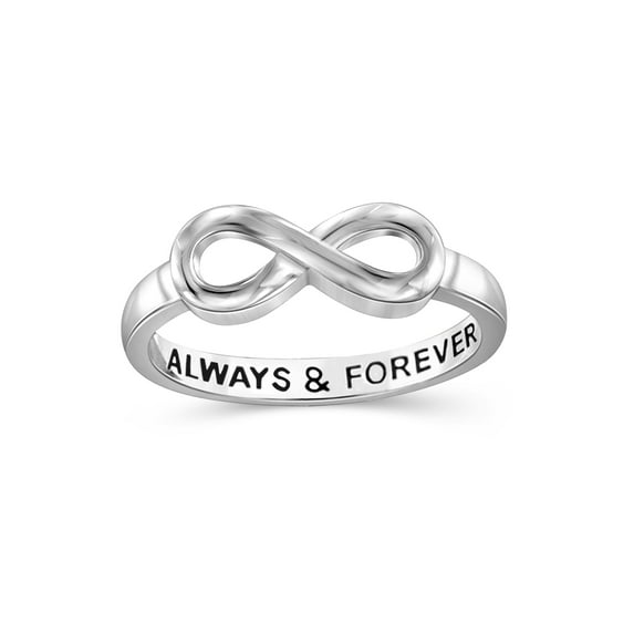 JewelersClub 0.925 Sterling Silver Infinity Friendship Ring for Women