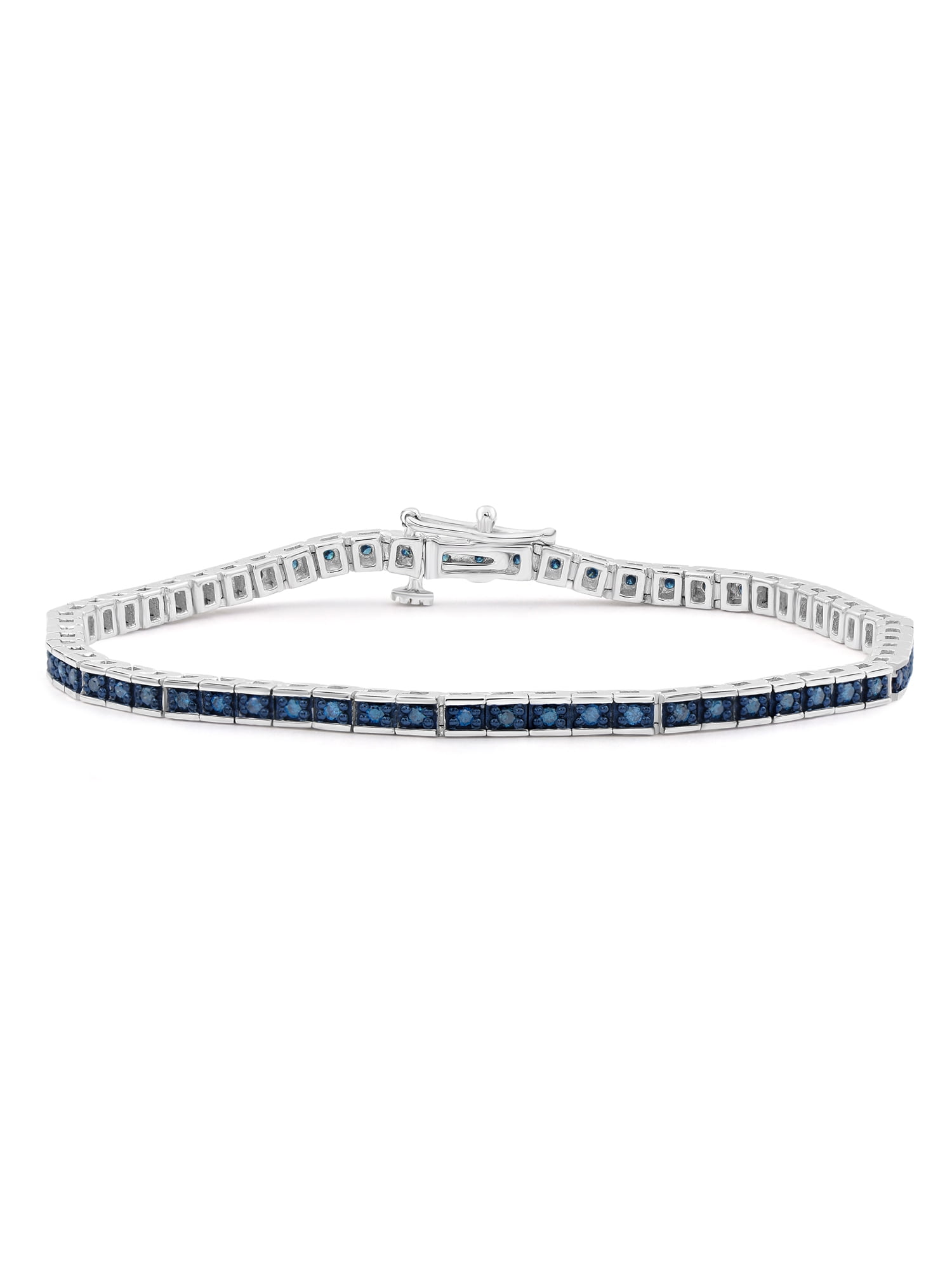 Blue Diamond Line Bracelet, 3.50 Total Carat Weight