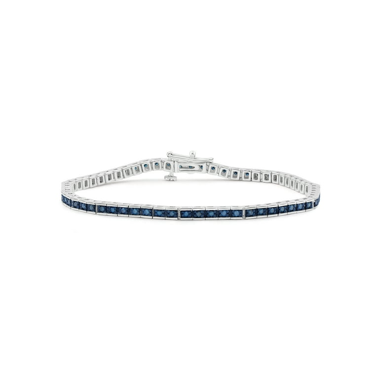 JewelersClub Carat Blue Diamond Sterling Silver Tennis