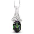 thumbnail image 1 of JewelersClub 1/2 Carat T.G.W. Mystic Topaz And White Diamond Accent Sterling Silver Pendant, 1 of 3