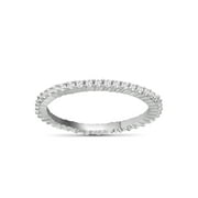 JEWELERSCLUB 1/2 Carat T.W. White Diamond Sterling Silver Eternity Band