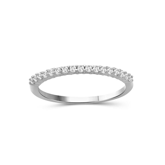 JewelersClub 1/4 Carat T.W. White Diamond Sterling Silver Eternity Band