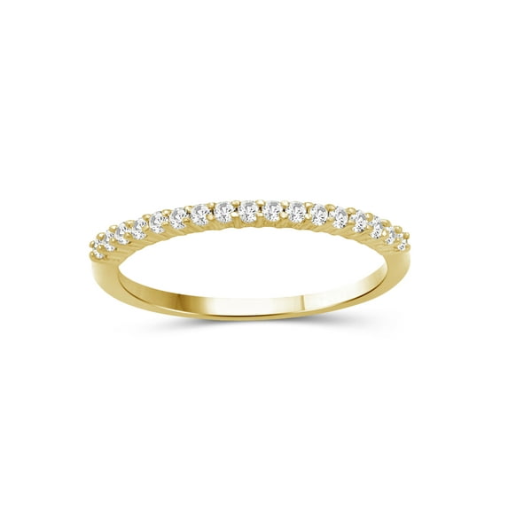 JewelersClub 1/5 Carat T.W. White Diamond 14K Gold Over Silver Eternity Band