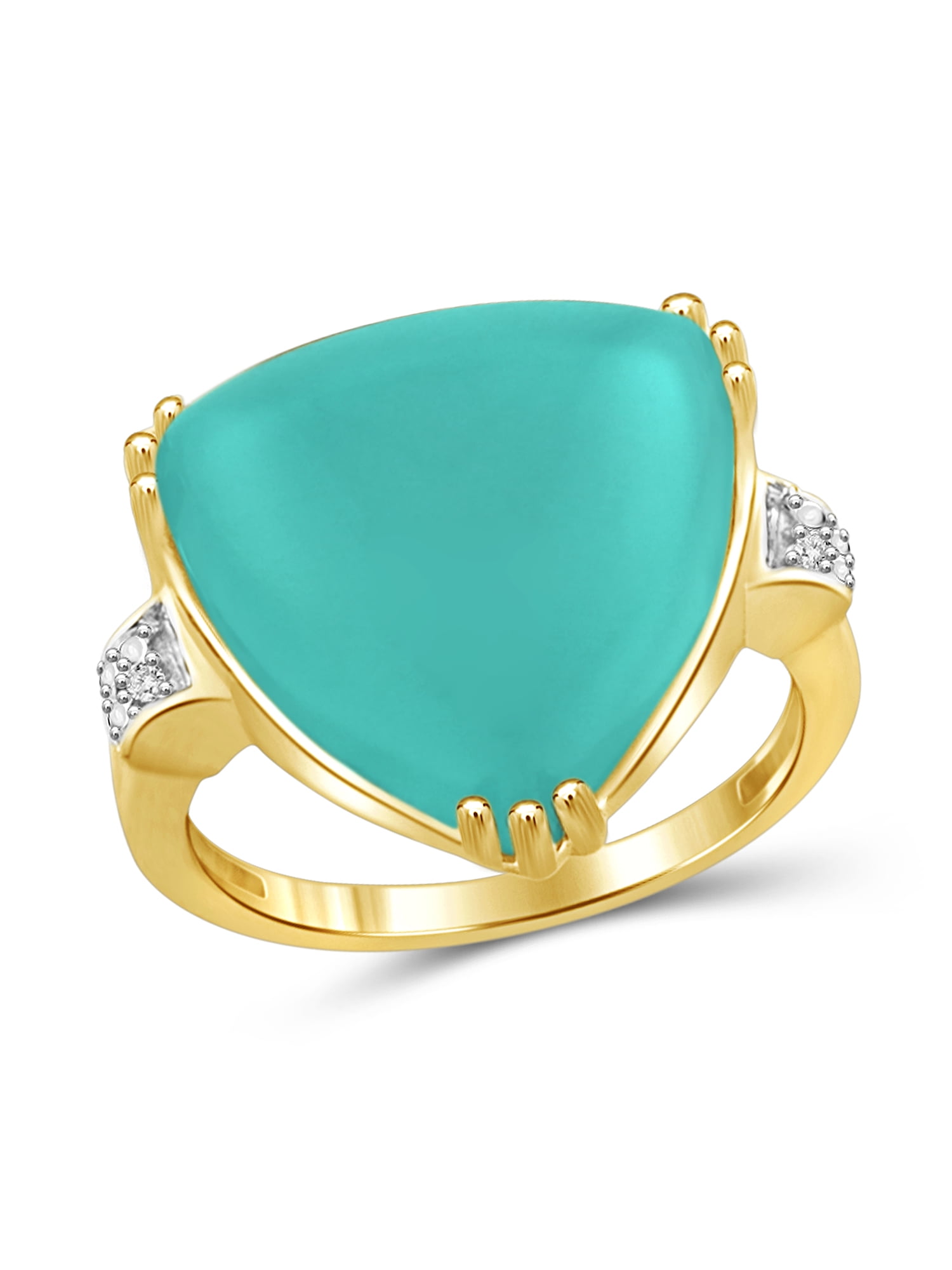 133/4 Carat T.G.W. Chalcedony and White Diamond Accent