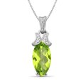 thumbnail image 1 of JewelersClub 2.00 Carat T.G.W. Peridot And White Diamond Accent Sterling Silver Pendant, 1 of 3