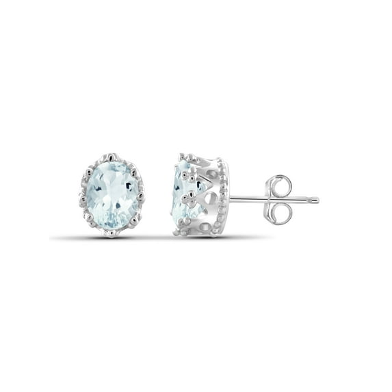 JewelersClub 2 1/3 Carat T.G.W. Aquamarine Sterling Silver Earrings