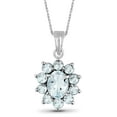 thumbnail image 1 of JewelersClub 2 1/7 Carat T.G.W. Aquamarine Sterling Silver Pendant, 18", 1 of 3