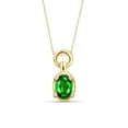 thumbnail image 1 of JewelersClub 3/4 Carat T.G.W. Chrome Diopside And White Diamond Accent 14K Gold Over Silver Pendant, 18", 1 of 4