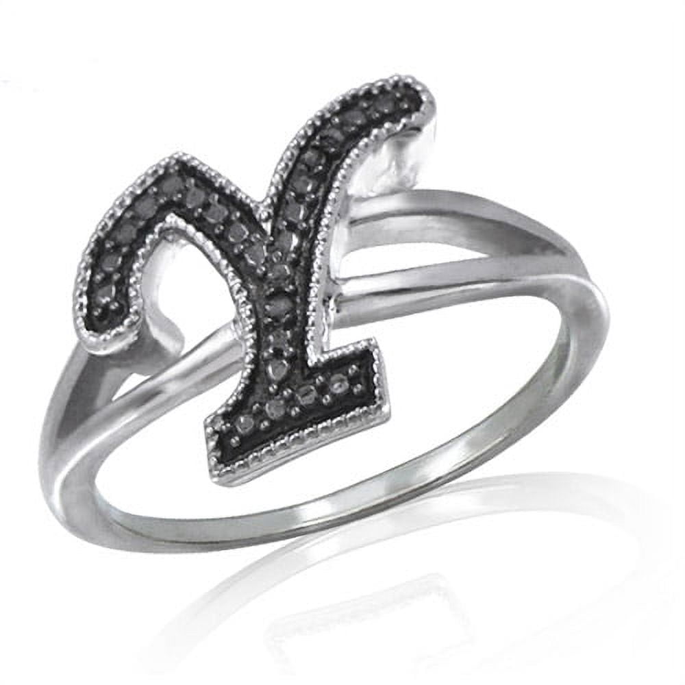 Jewelersclub Women's Initial Letter Ring