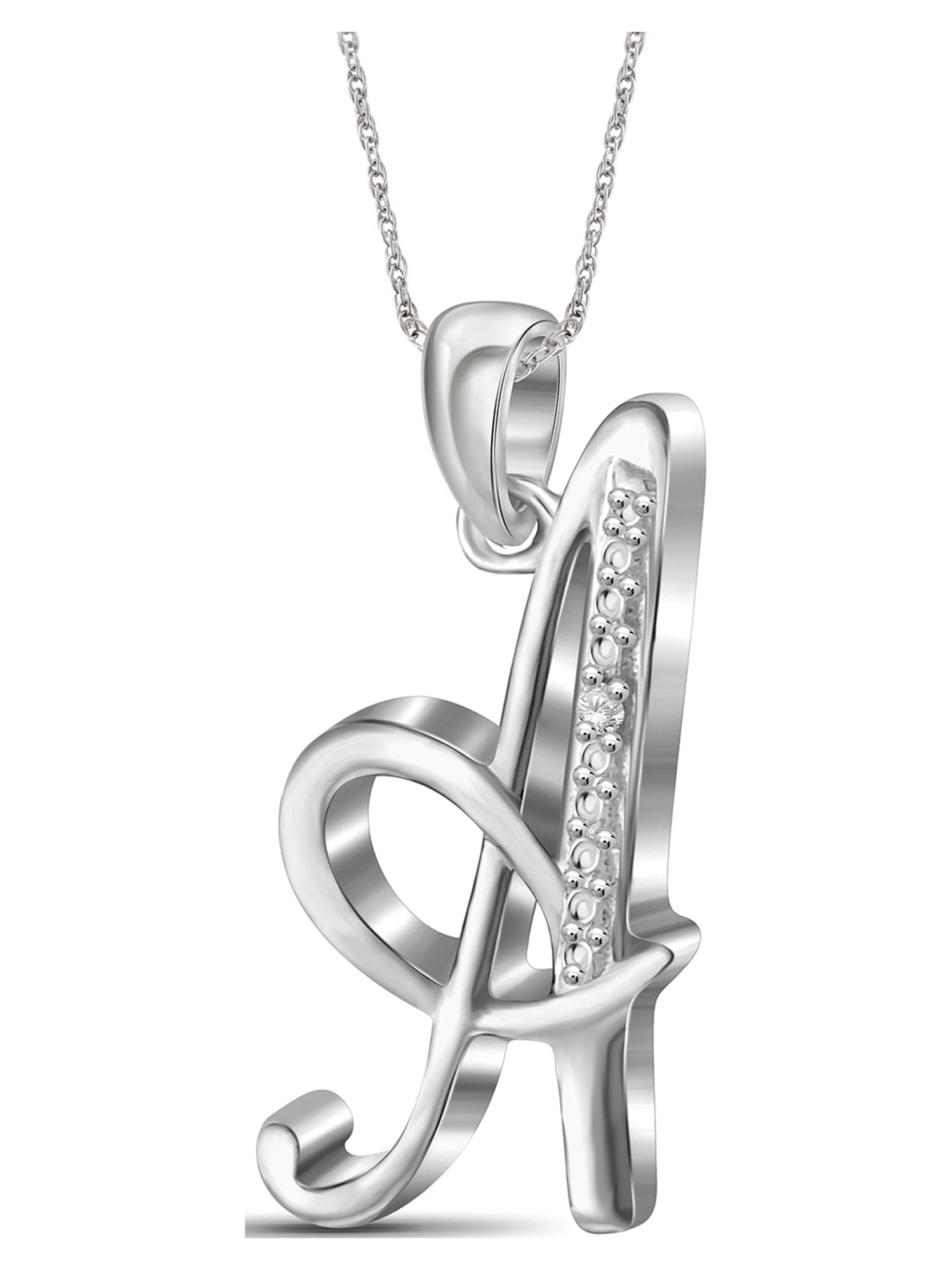 Monogram Sterling Silver Necklace-40022: buy online in NYC. Best price at  TRAXNYC.