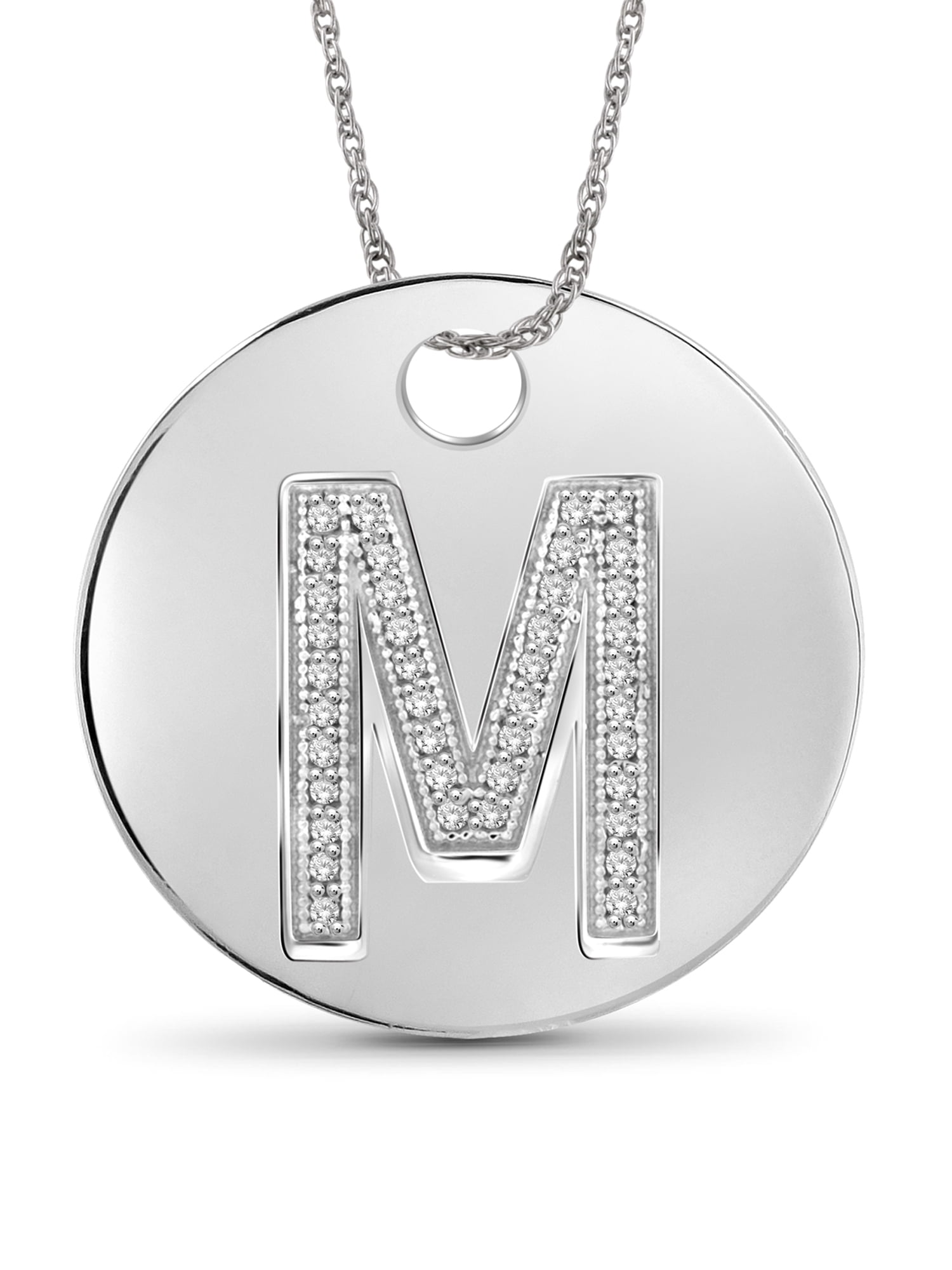 M monogram cheap necklace