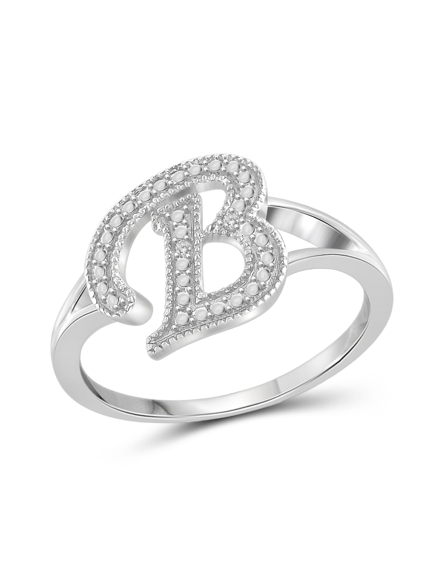 JewelersClub Initial Letter Ring for Women