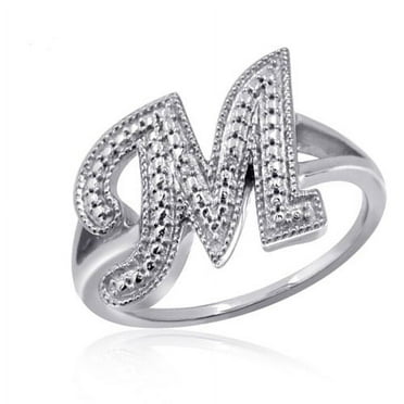 Diamond-Accent Sterling Silver Purity Ring - Walmart.com