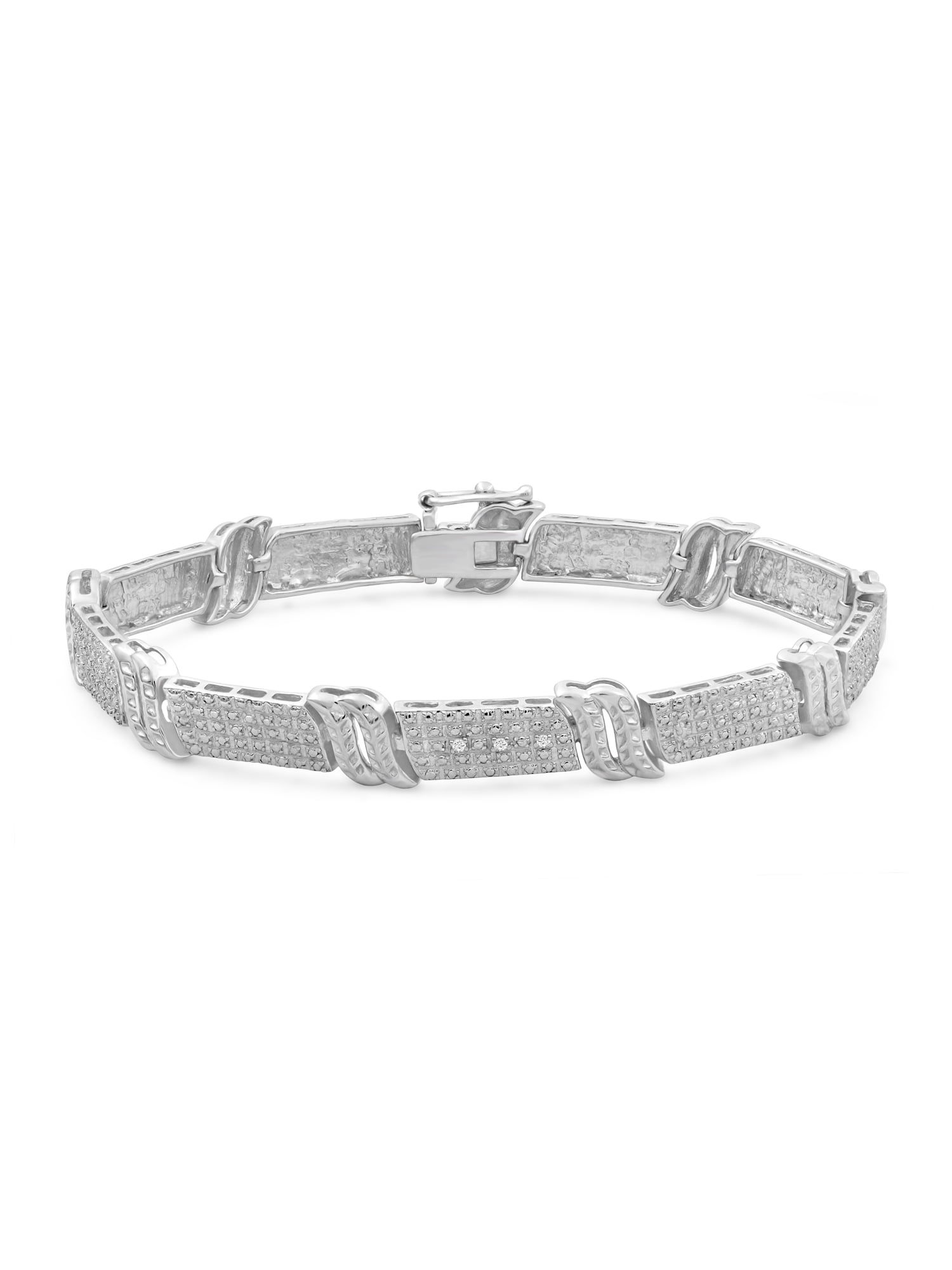 JewelersClub Accent White Diamond Sterling Silver Bracelet