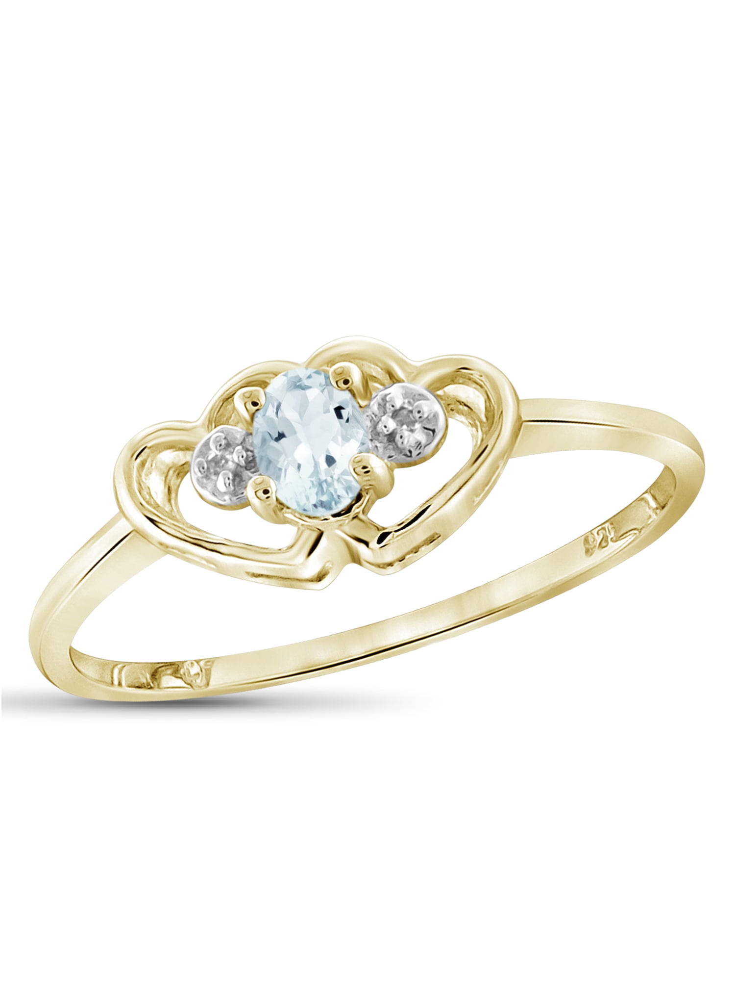 JewelersClub Aquamarine Ring Birthstone Jewelry 0 15 Carat 14K Gold Plated Silver White Diamond Accent Gemstone Rings Hypoallergenic Band e54afe94 c50a 4e88 8873 d3e1e27e83fe 1.ab9f78405334144b29bfcd16777c712b