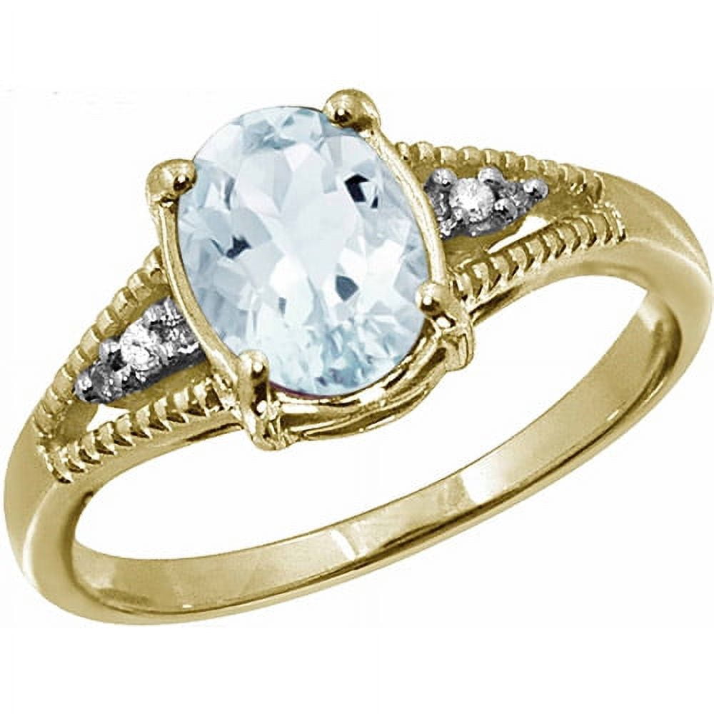 18kt. gold 2.35 ct. aquamarine ring — Mozeris Fine Antiques