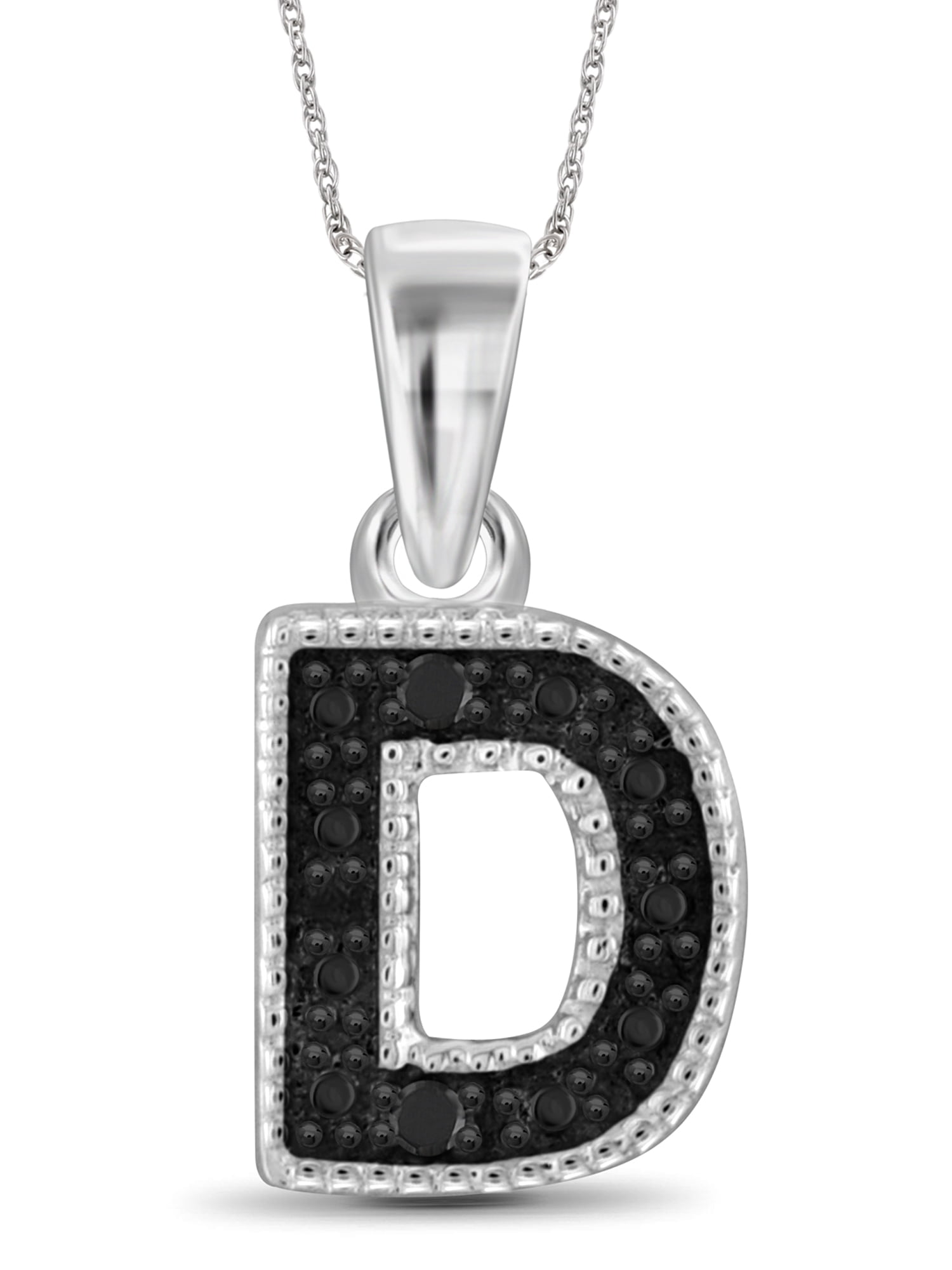 JewelersClub Black Diamond Accent Sterling Silver A TO Z