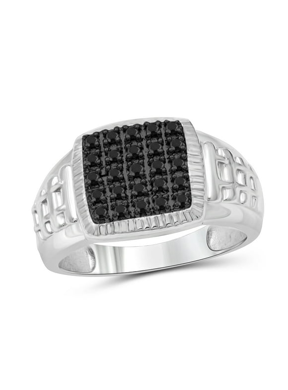 Mens Diamond Rings Silver
