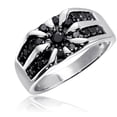 thumbnail image 1 of JewelersClub Black Diamond Rings for Men – 1.00 CTW Genuine Black Diamond Ring for Men – Hypoallergenic 0.925 Sterling Silver Ring Men – Diamond Mens Rings Statement Ring – Luxurious Gifts for Him, 1 of 2