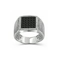 thumbnail image 1 of JewelersClub Black Diamond Rings for Men – 1CTTW Genuine Black Diamond Ring for Men – Hypoallergenic Sterling Silver Ring Men – Real Diamond Mens Rings Fashion Statement Ring – Luxurious Gifts for Him, 1 of 5