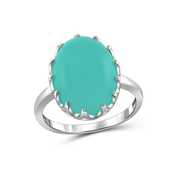 JewelersClub Chalcedony Ring Birthstone Jewelry – 9.75 Carat Chalcedony 0.925 Sterling Silver Ring Jewelry – Gemstone Rings with Hypoallergenic 0.925 Sterling Silver Band
