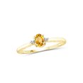 thumbnail image 1 of JewelersClub Citrine Ring Birthstone Jewelry – 0.25 Carat Citrine 14K Gold Plated Silver Ring Jewelry with White Diamond Accent – Gemstone Rings with Hypoallergenic 14K Gold Plated Silver Band, 1 of 4