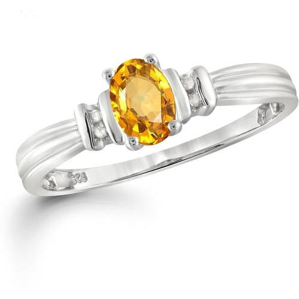 JewelersClub Birthstone Sterling Silver Citrine Ring, Size 6