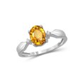 thumbnail image 1 of JewelersClub Citrine Ring Birthstone Jewelry – 1.10 Carat Citrine 0.925 Sterling Silver Ring Jewelry with White Diamond Accent – Gemstone Rings with Hypoallergenic 0.925 Sterling Silver Band, 1 of 4