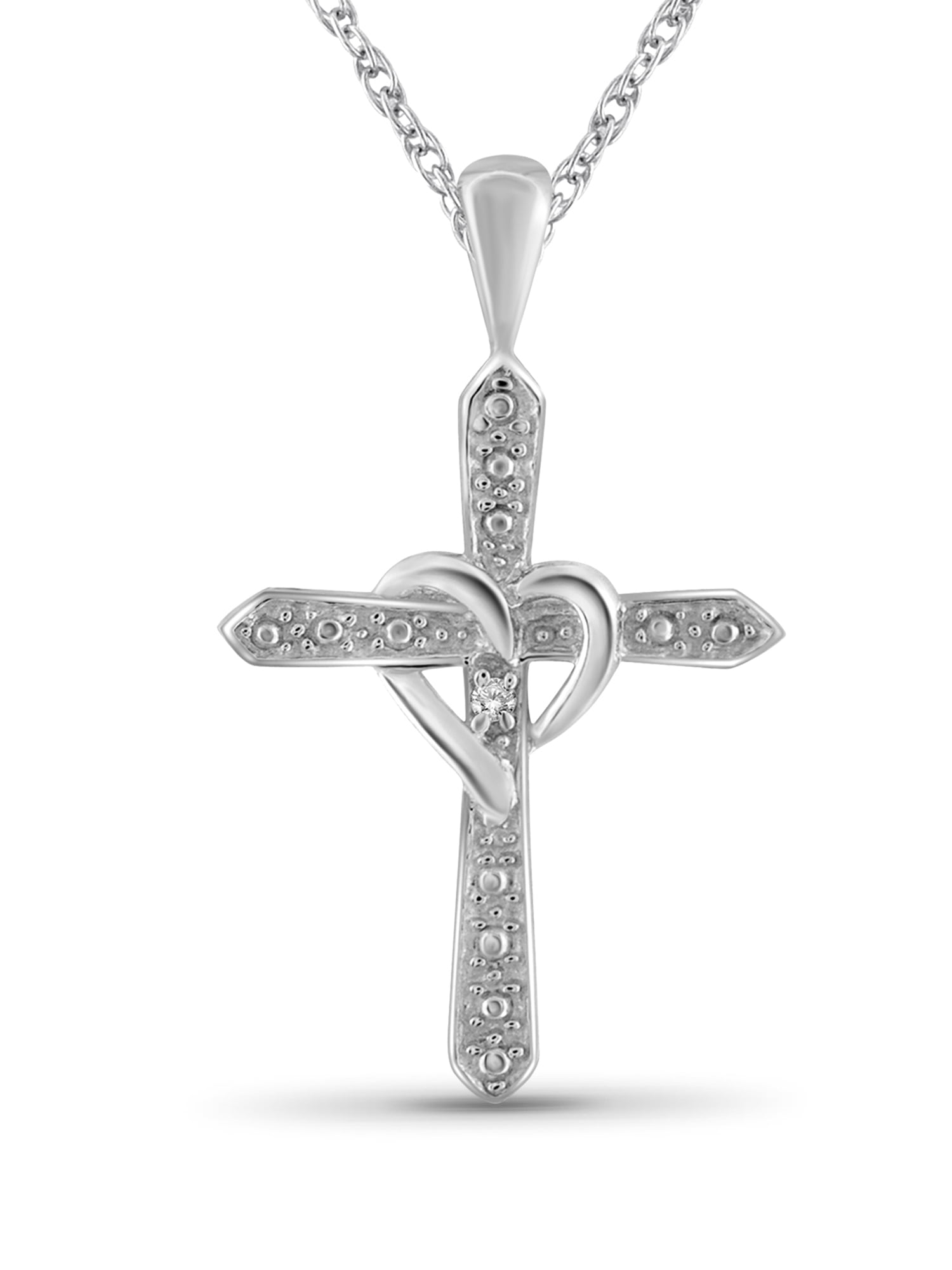 JewelersClub Diamond Cross Pendant Necklace for Women JewelersClub Diamond Cross Pendant Necklace for Women