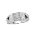 thumbnail image 1 of JewelersClub Diamond Rings for Men – 0.15 CTW Genuine Black & White Diamond Ring for Men – Hypoallergenic Sterling Silver Ring Men – Real Diamond Mens Rings Statement Ring – Luxurious Gifts for Him, 1 of 4