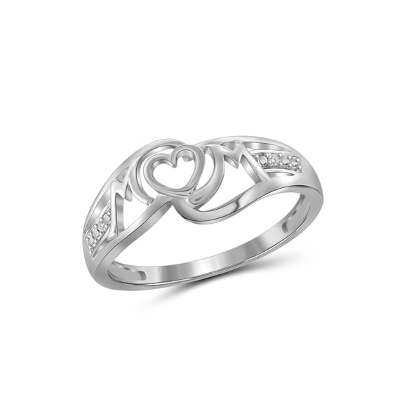 JewelersClub Diamond Rings for Women – Accent White Diamond Ring Jewelry– 0.925 Sterling Silver Bands for Women –– Ring by JewelersClub