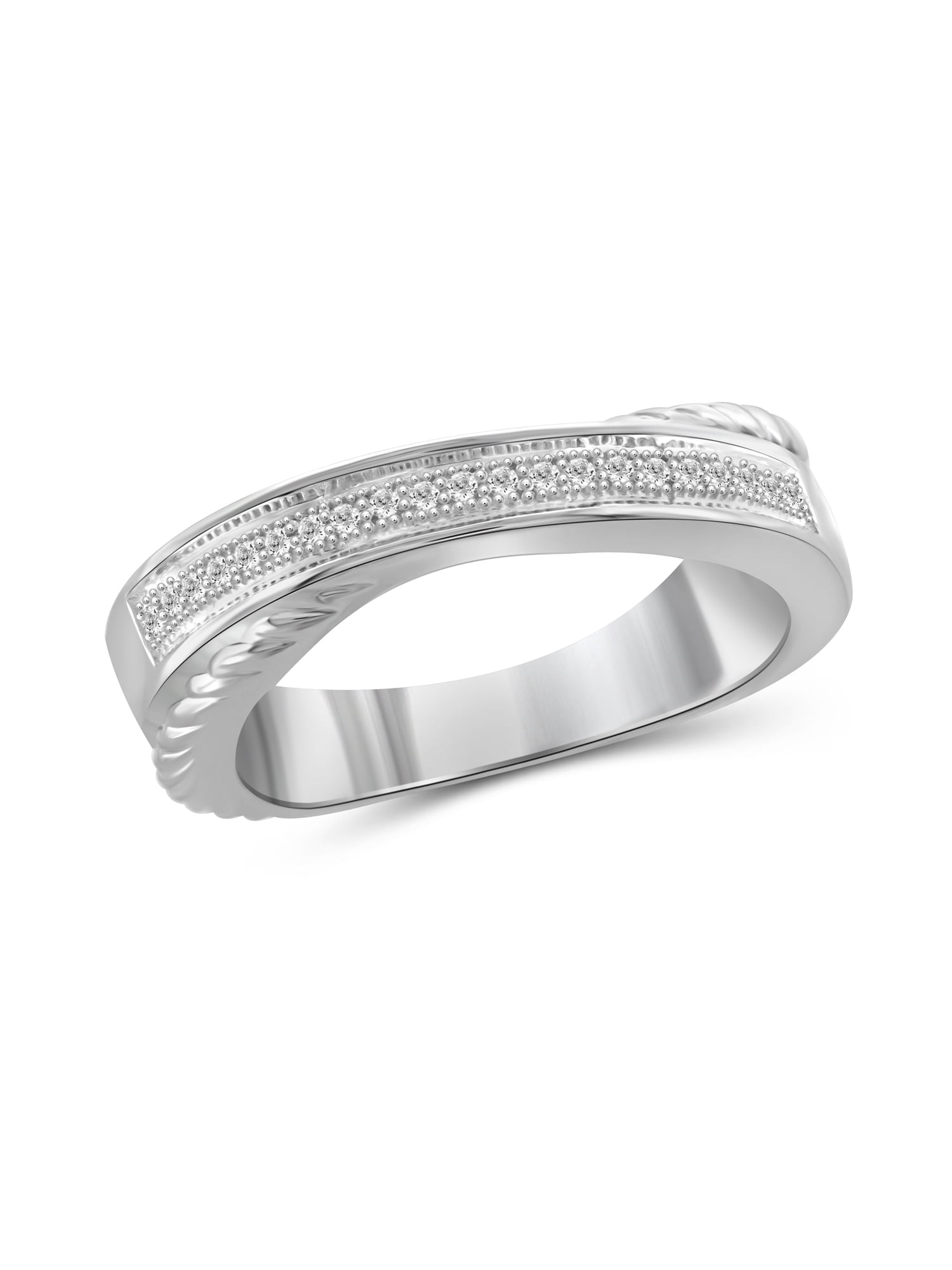 JewelersClub Diamond Rings for Women – Accent White Diamond Ring Jewelry– Sterling Silver Bands for Women –– Ring by JewelersClub