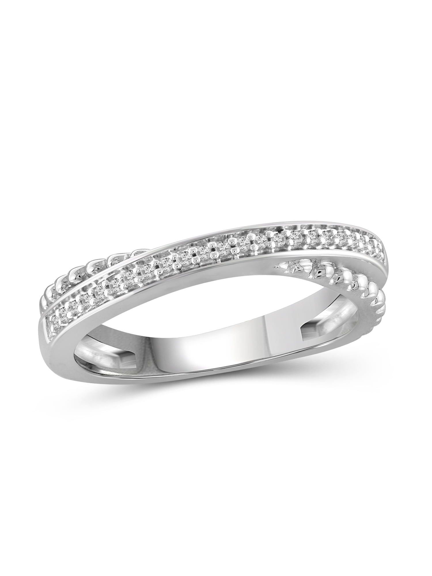 JewelersClub Diamond Rings for Women – Accent White Diamond Ring Jewelry– Sterling Silver Bands for Women –– Ring by JewelersClub