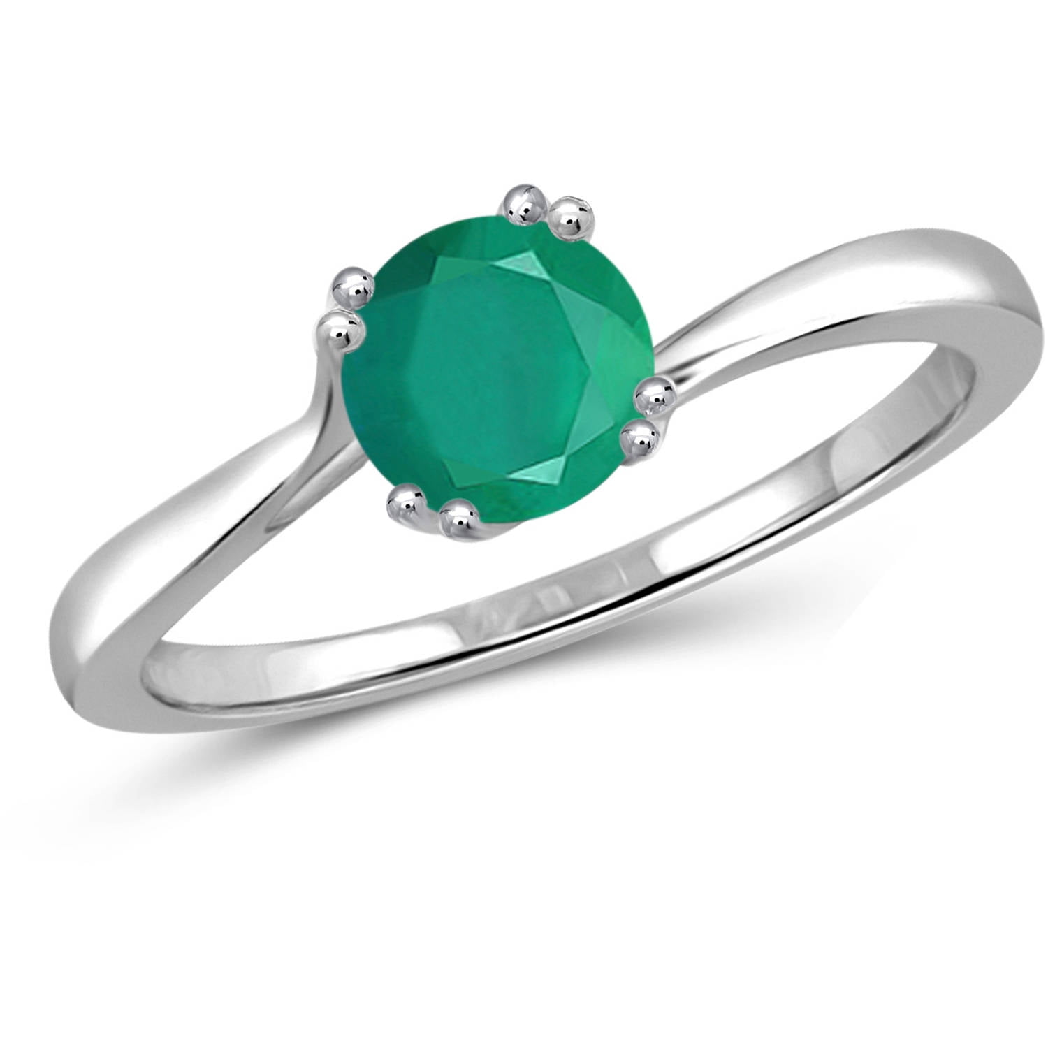 FS 5*7 Natural High-quality Emerald Ring Real S925 Sterling Silver With  Certificate Fine Charm Wedding Jewelry for Women MeiBaPJ - AliExpress