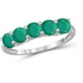 thumbnail image 1 of JewelersClub Emerald Ring Birthstone Jewelry – 1.40 Carat Emerald 0.925 Sterling Silver Ring Jewelry – Gemstone Rings with Hypoallergenic 0.925 Sterling Silver Band, 1 of 1