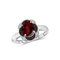 thumbnail image 1 of JewelersClub Garnet Ring Birthstone Jewelry – 2.20 Carat Garnet 0.925 Sterling Silver Ring Jewelry with Black & White Diamond Accent – Gemstone Rings with Hypoallergenic 0.925 Sterling Silver Band, 1 of 4
