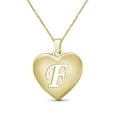thumbnail image 1 of JewelersClub Initial Letter Pendant for Women|Customizable 14K Gold over Silver F Alphabet Monogram Necklaces for Girls|Cursive Script Capital Letters|Personalized Jewelry Gift for Her, 1 of 5