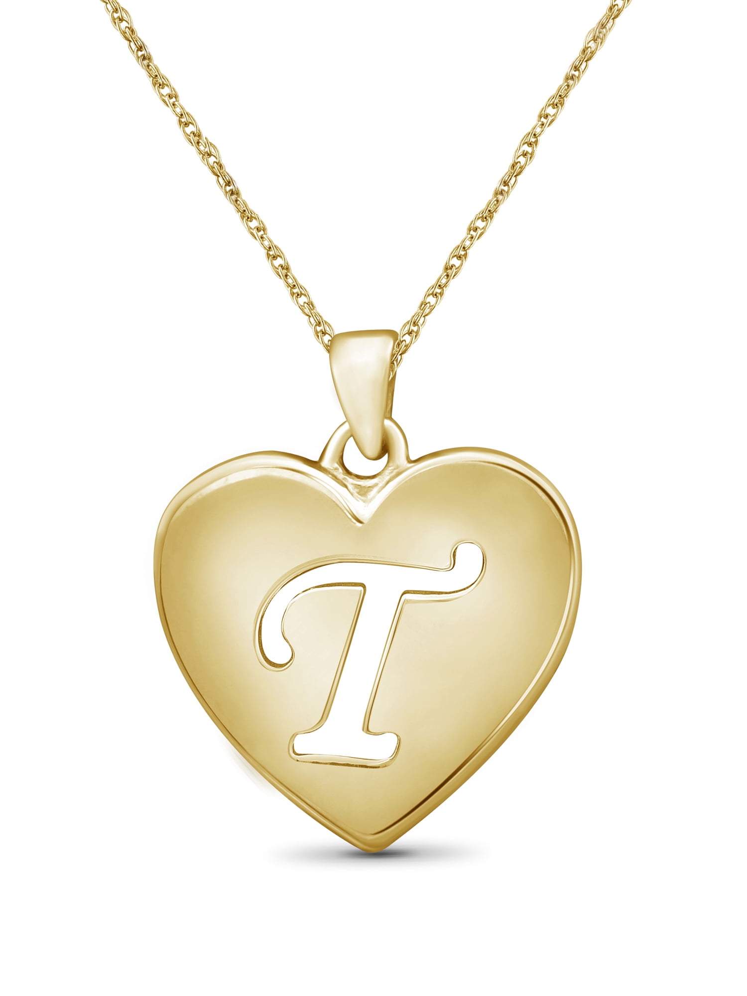 Letter V Modern Initial Necklace- Gold & Silver