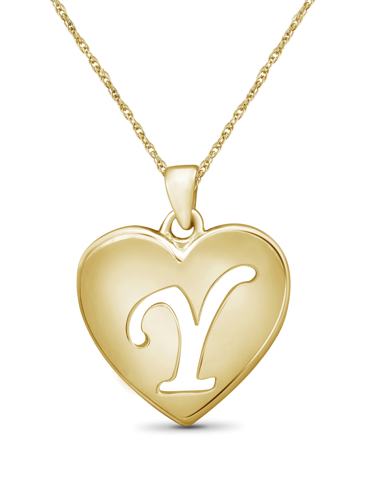 Y letter deals gold locket