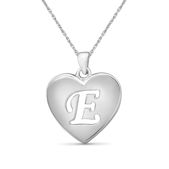 JewelersClub Initial Letter Pendant for Women | Customizable Sterling Silver E AlphabetMonogram Necklaces for Girls | Cursive Script Capital Letters | Personalized Jewelry Gift for Her