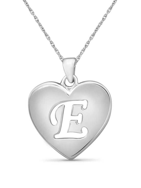 Initial Letter Pendant for Women | Customizable Sterling Silver E AlphabetMonogram Necklaces for Girls | Cursive Script Capital Letters | Personalized Jewelry Gift for Her