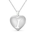 thumbnail image 1 of JewelersClub Initial Letter Pendant for Women | Customizable Sterling Silver I AlphabetMonogram Necklaces for Girls | Cursive Script Capital Letters | Personalized Jewelry Gift for Her, 1 of 5