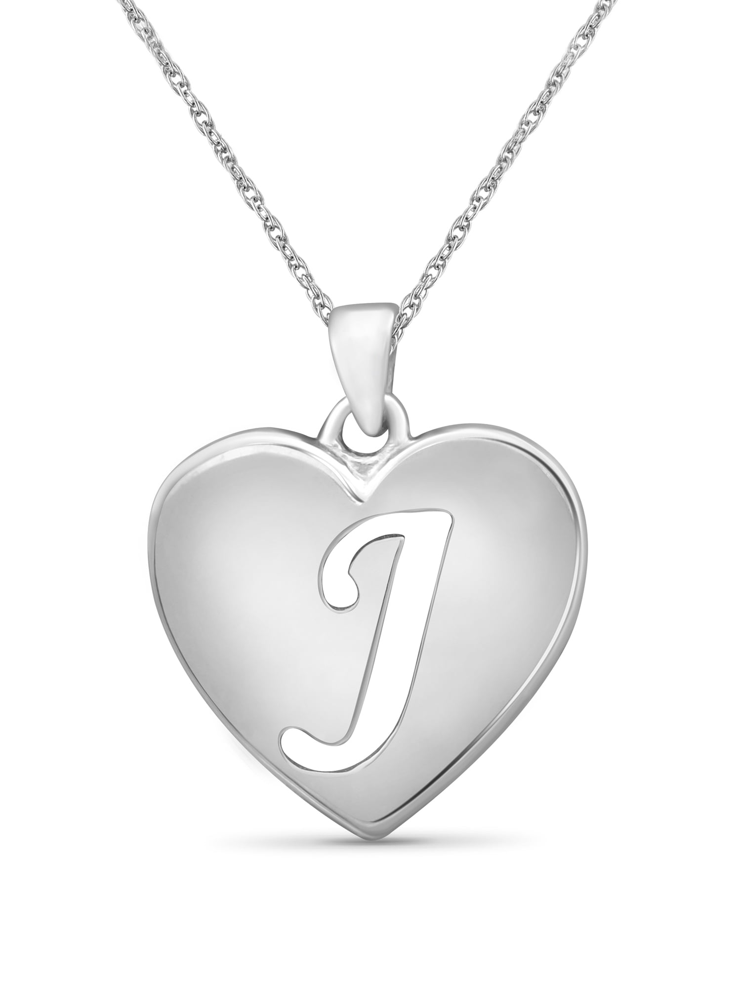 Initial Letter Pendant Necklace for Men Women Sterling Silver/Gold Plated  Box Chain Necklace 20 Inches Initial Necklaces for Men - Walmart.com